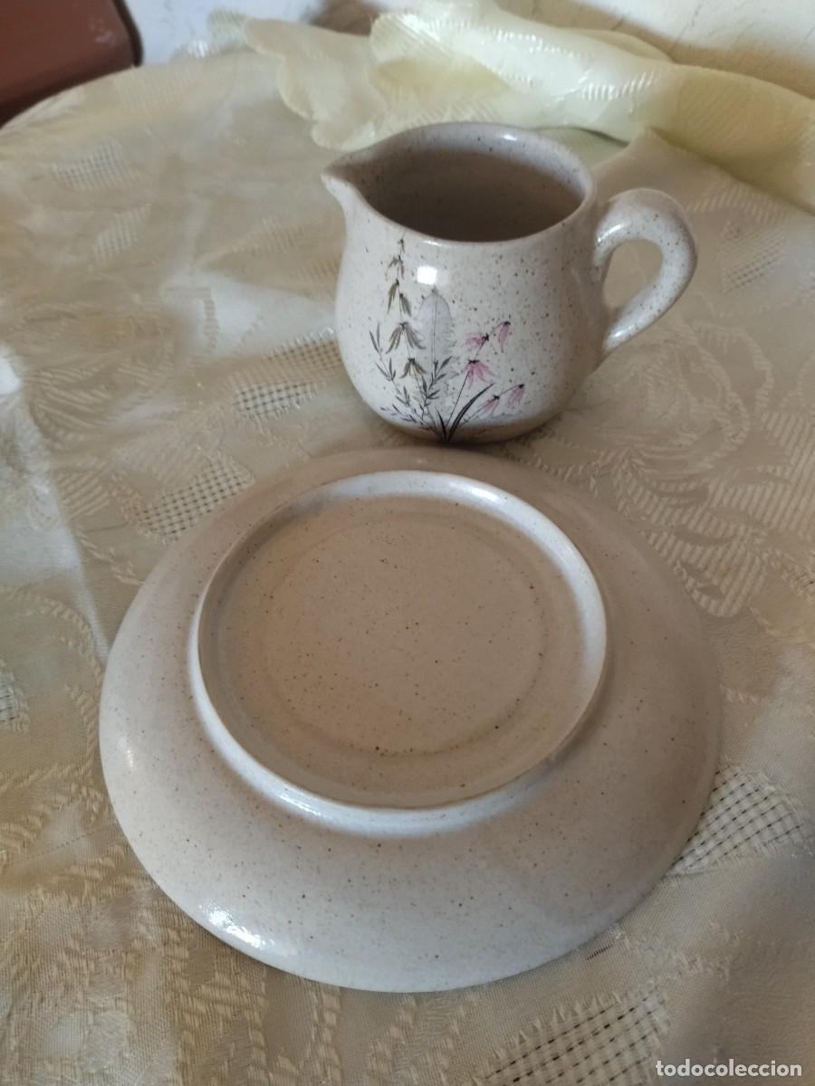 Vintage: Set de plato y lechera de gres Ateller 2001, suiza, 2 piezas - Foto 6