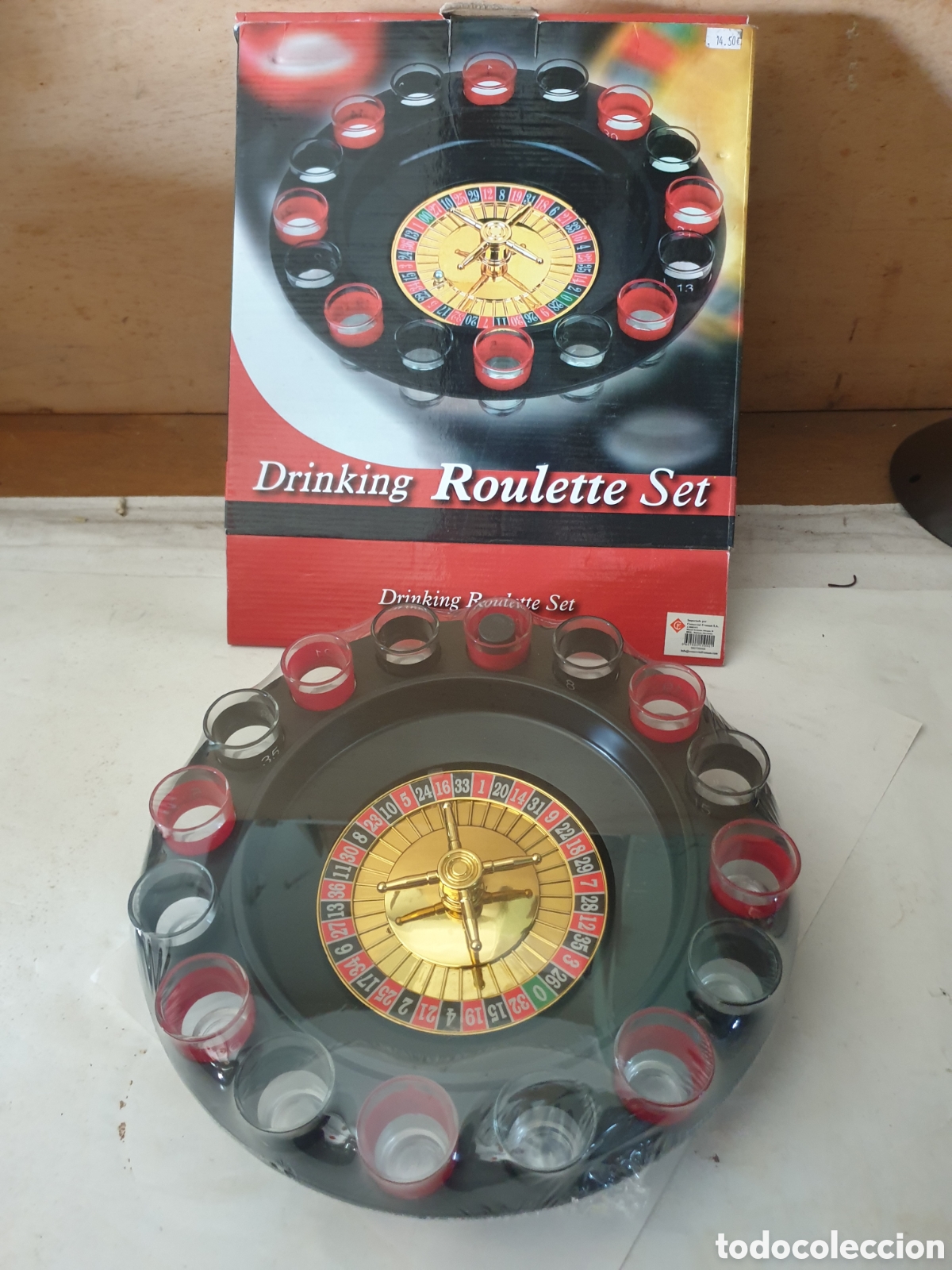 Vintage: DRINKING ROULETTE SET. RULETA DE CHUPITOS - Foto 2