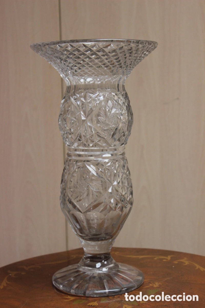 Vintage: Jarr&oacute;n de cristal tallado - Foto 1