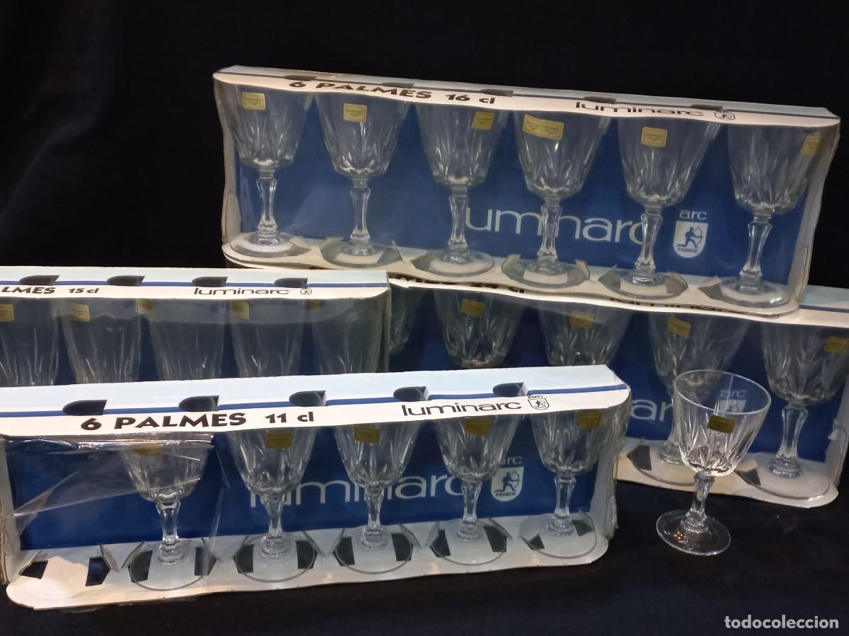 Vintage: 24 COPAS &uml;LUMINAR&uml; cristal d&acute;Arques - Foto 2