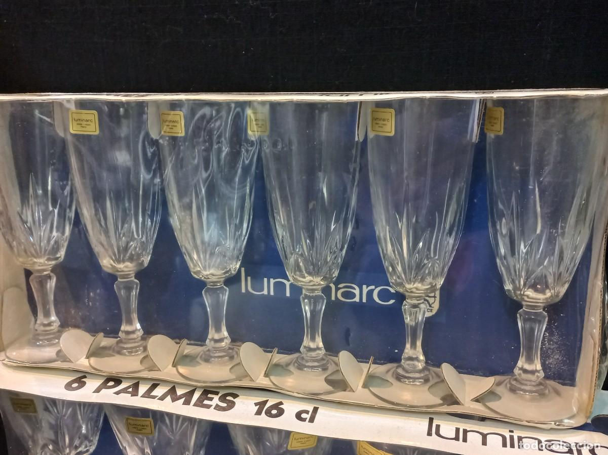 Vintage: 24 COPAS &uml;LUMINAR&uml; cristal d&acute;Arques - Foto 6