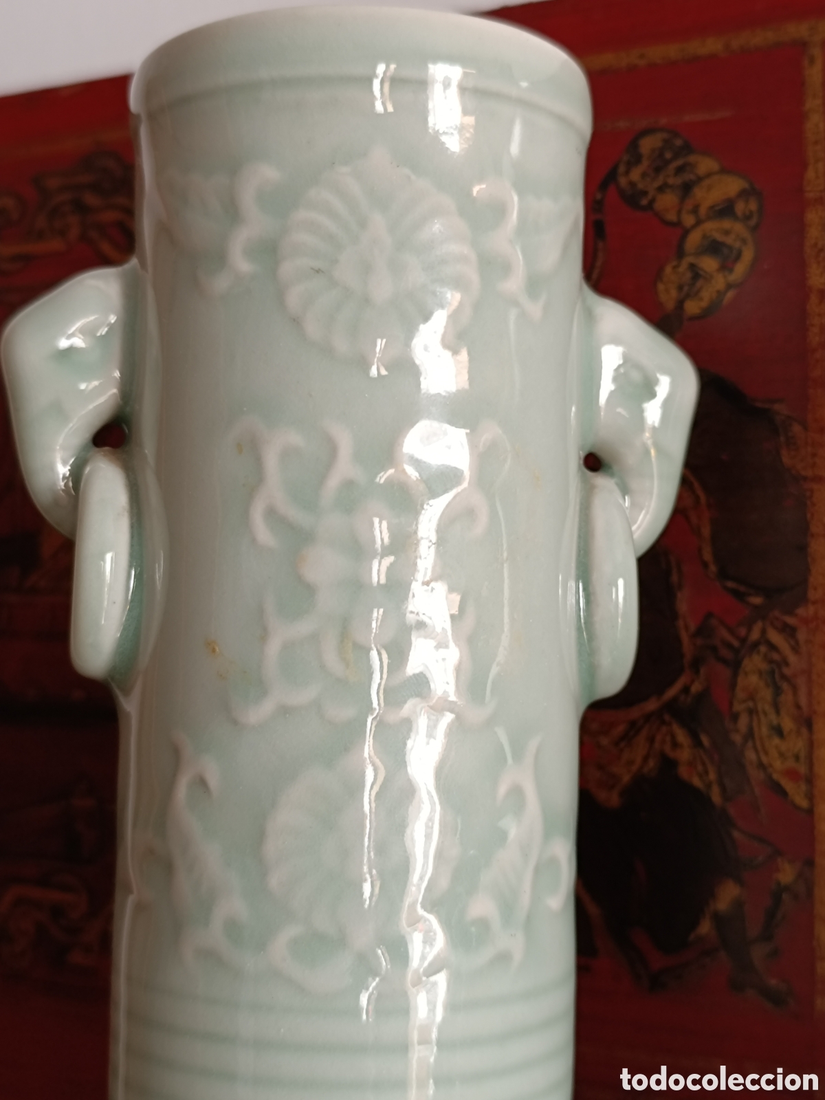Vintage: Jarr&oacute;n chino celadon - Foto 4