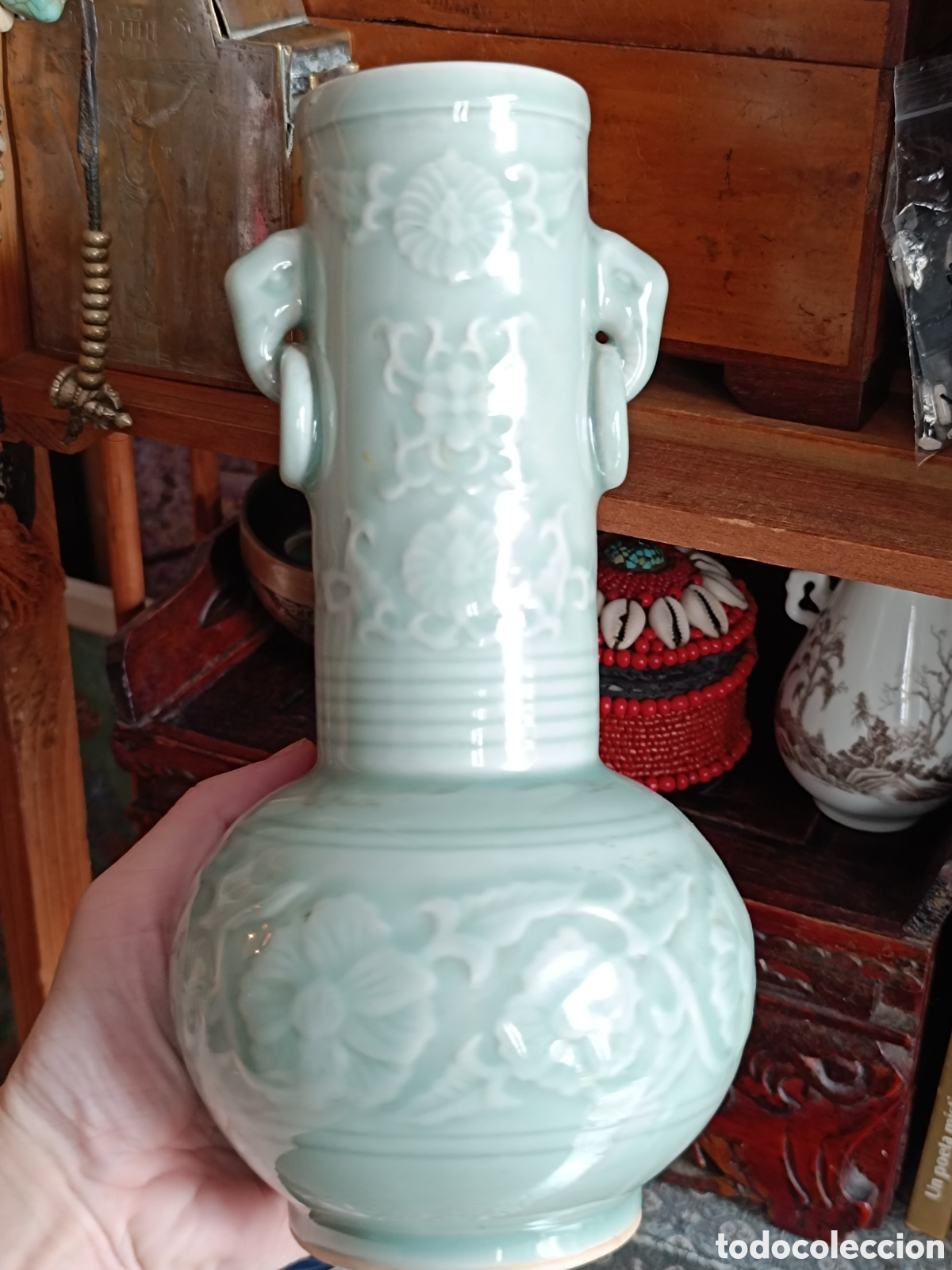 Vintage: Jarr&oacute;n chino celadon - Foto 5