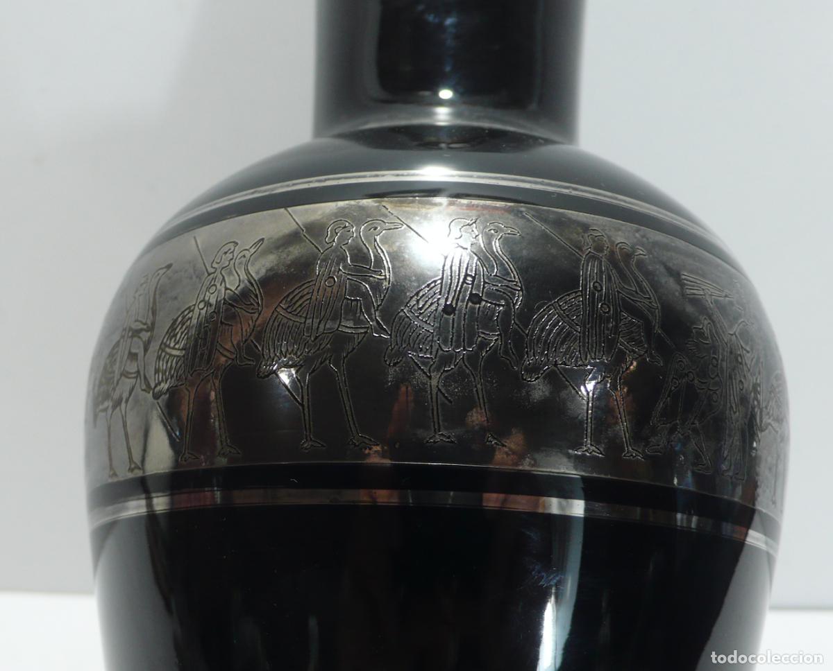 Vintage: JARRON DE CRISTAL NEGRO - Foto 3