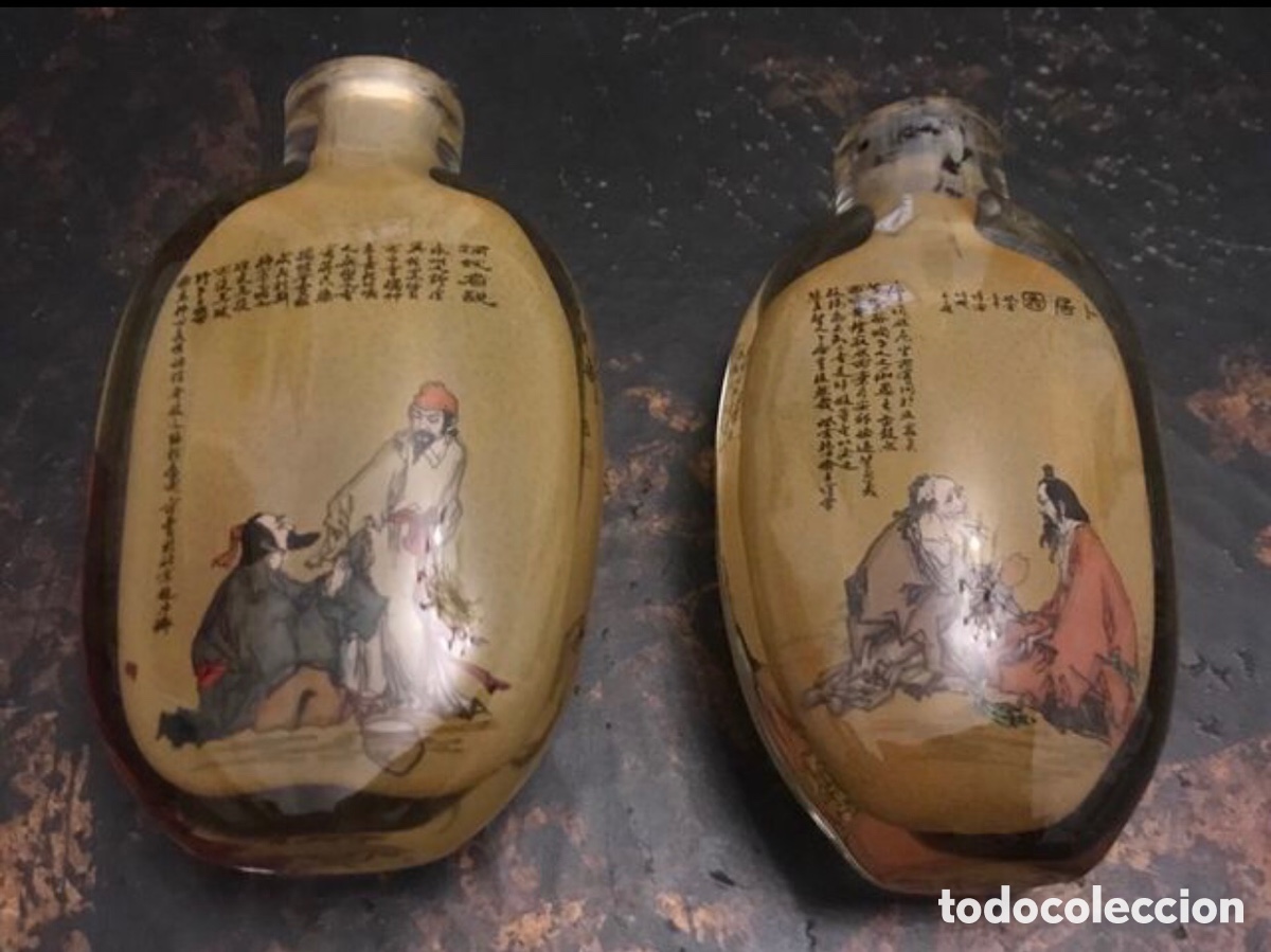 Vintage: Botellas snuff cristal - Foto 2