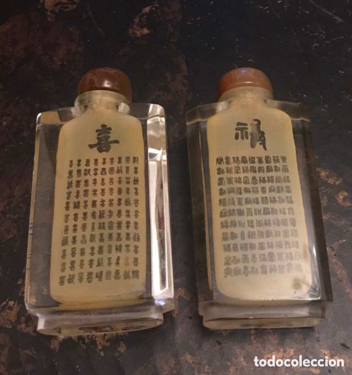 Vintage: Botellas snuff Cristal - Foto 2