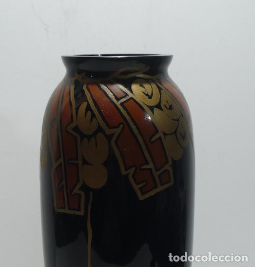 Vintage: JARRON EN CRISTAL NEGRO - Foto 3