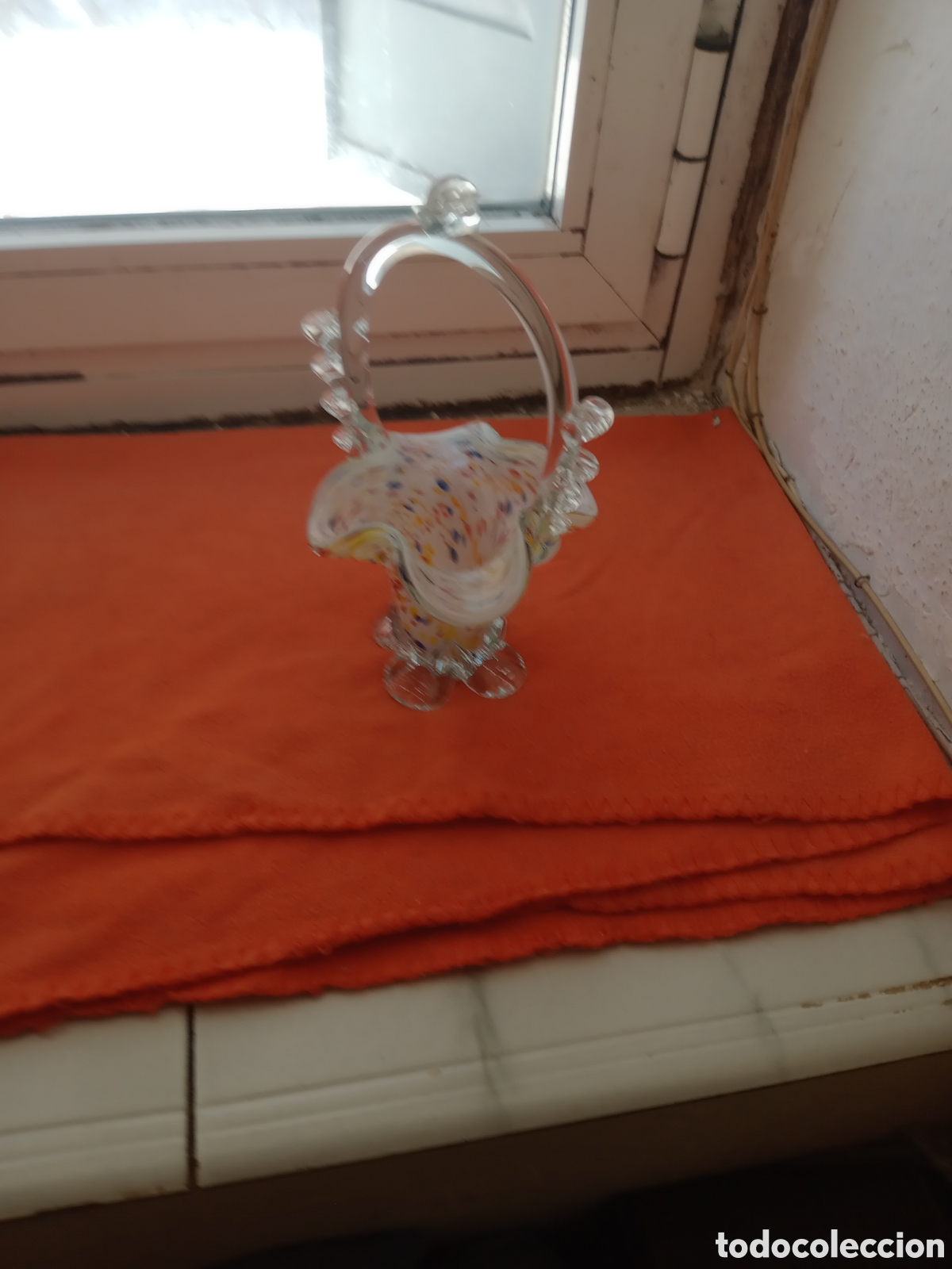Vintage: Cesta de cristal vintage - Foto 2
