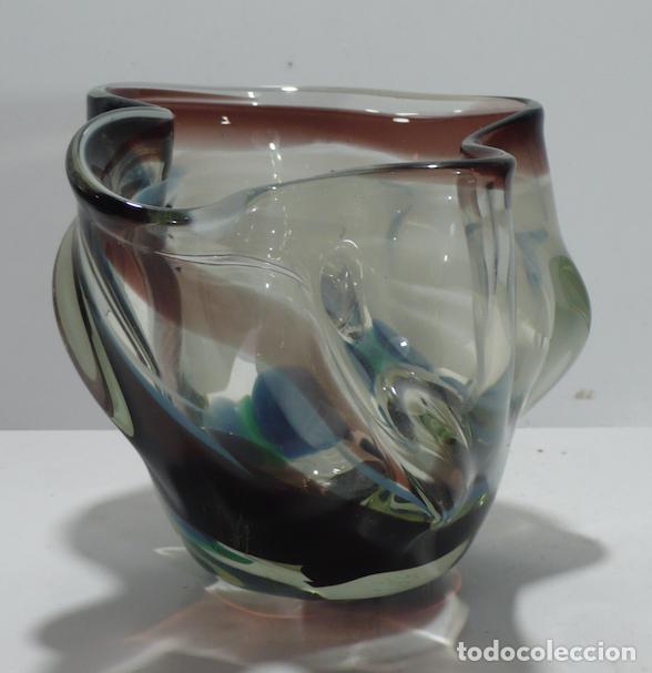 Vintage: JARRON DE CRISTAL CON FORMAS - Foto 2