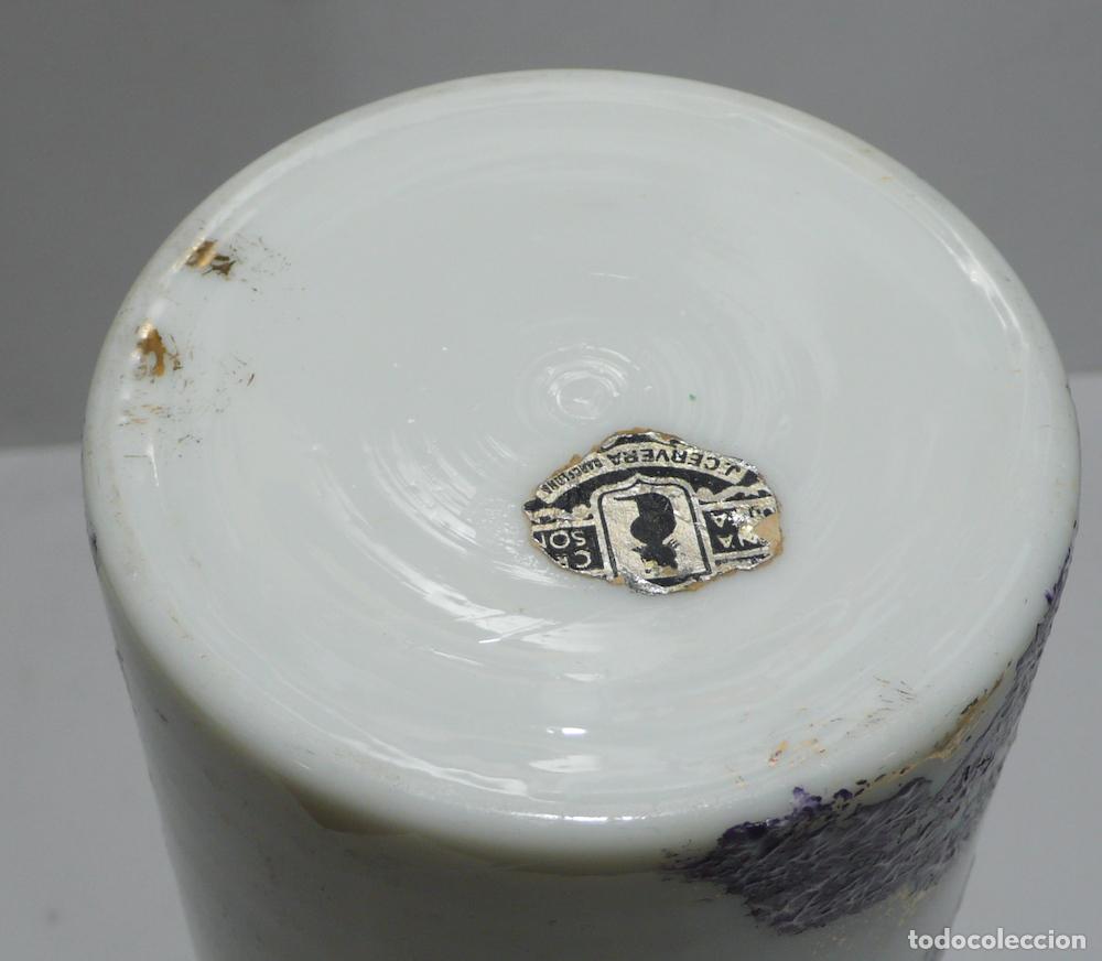 Vintage: JARRON DE CRISTAL BLANCO - Foto 3