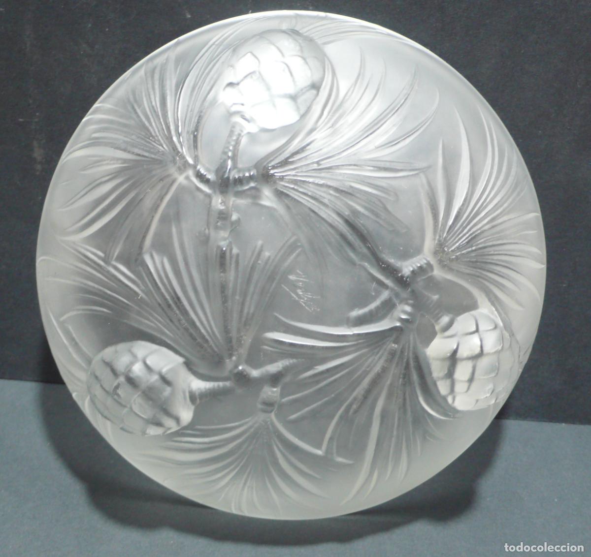 Vintage: CUENCO DE CRISTAL DECORADO - Foto 1