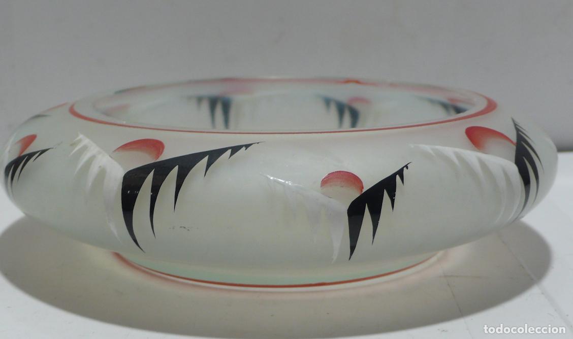 Vintage: CUENCO DE CRISTAL PINTADO - Foto 2