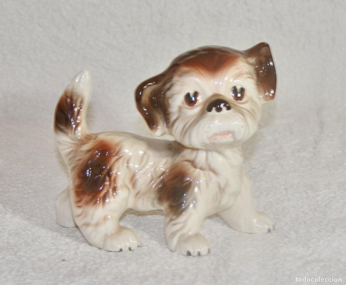 Vintage: Perro en cer&aacute;mica Melba Ware - Foto 1