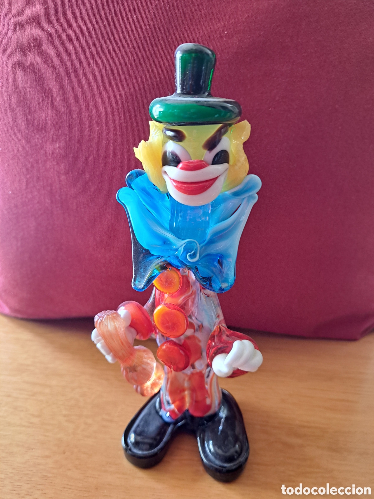 Vintage: Payaso de vidrio de murano - Foto 1