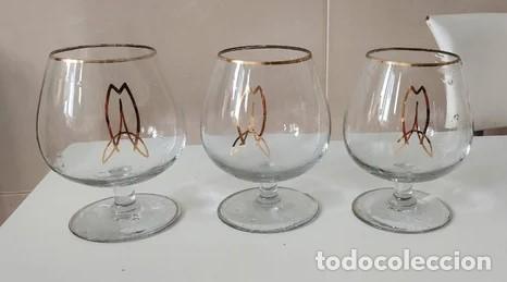 Vintage: JUEGO DE 3 COPAS DE COGNAC - Foto 1