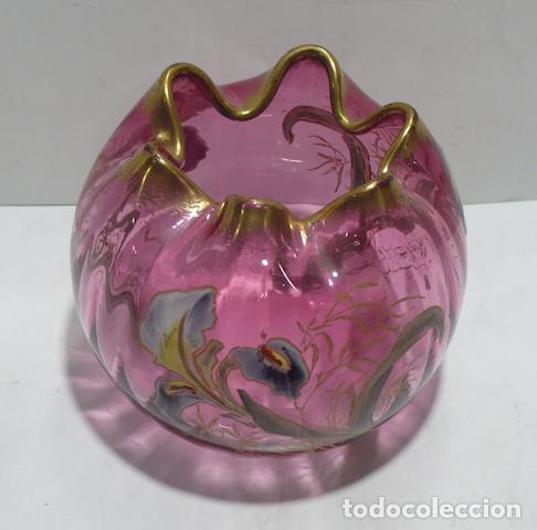 Vintage: CUENCO DE CRISTAL DECORADO - Foto 2