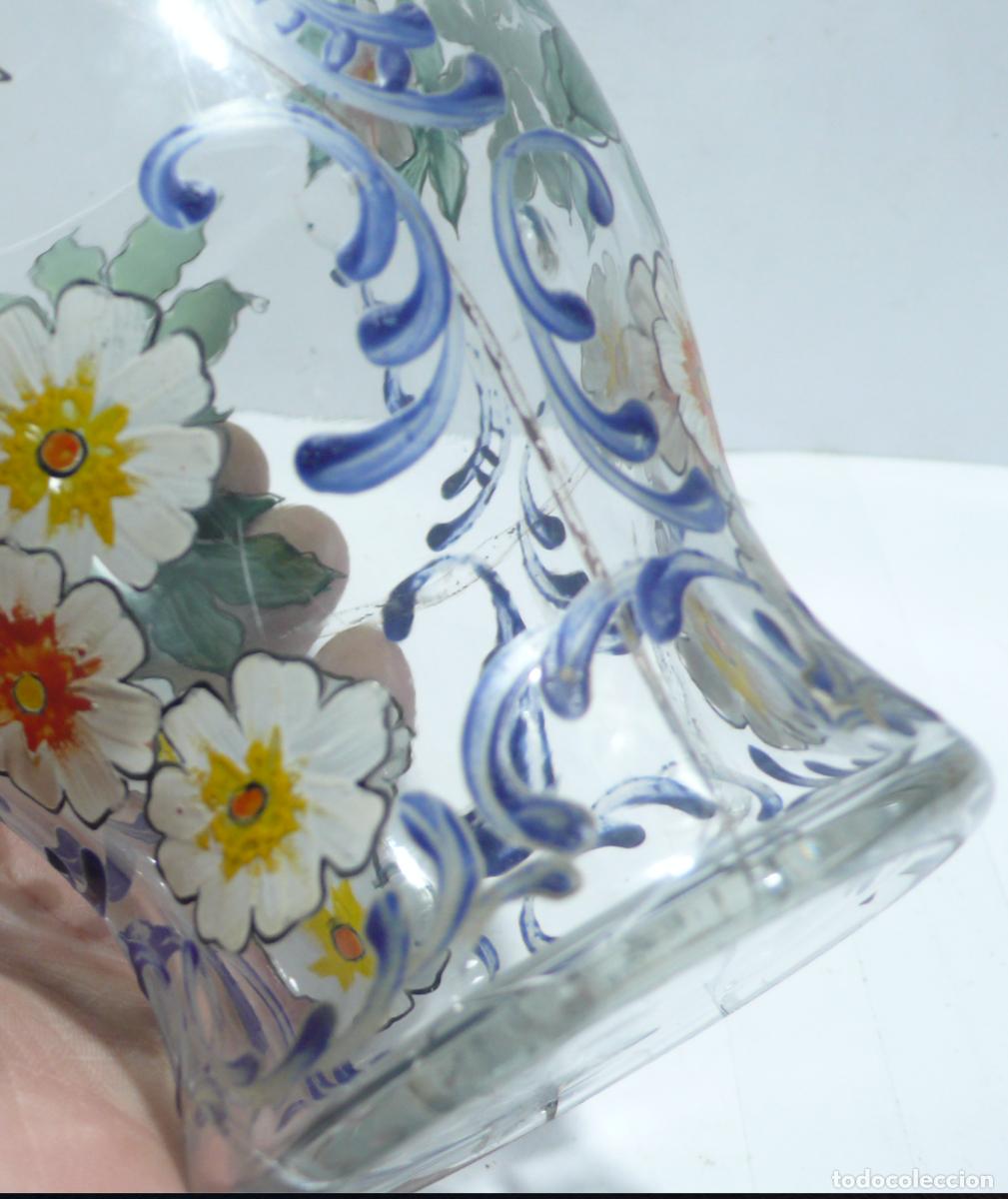 Vintage: JARRON CRISTAL ESMALTADO - Foto 5