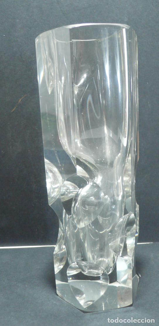 Vintage: JARRON DE CRISTAL CON FORMAS - Foto 1