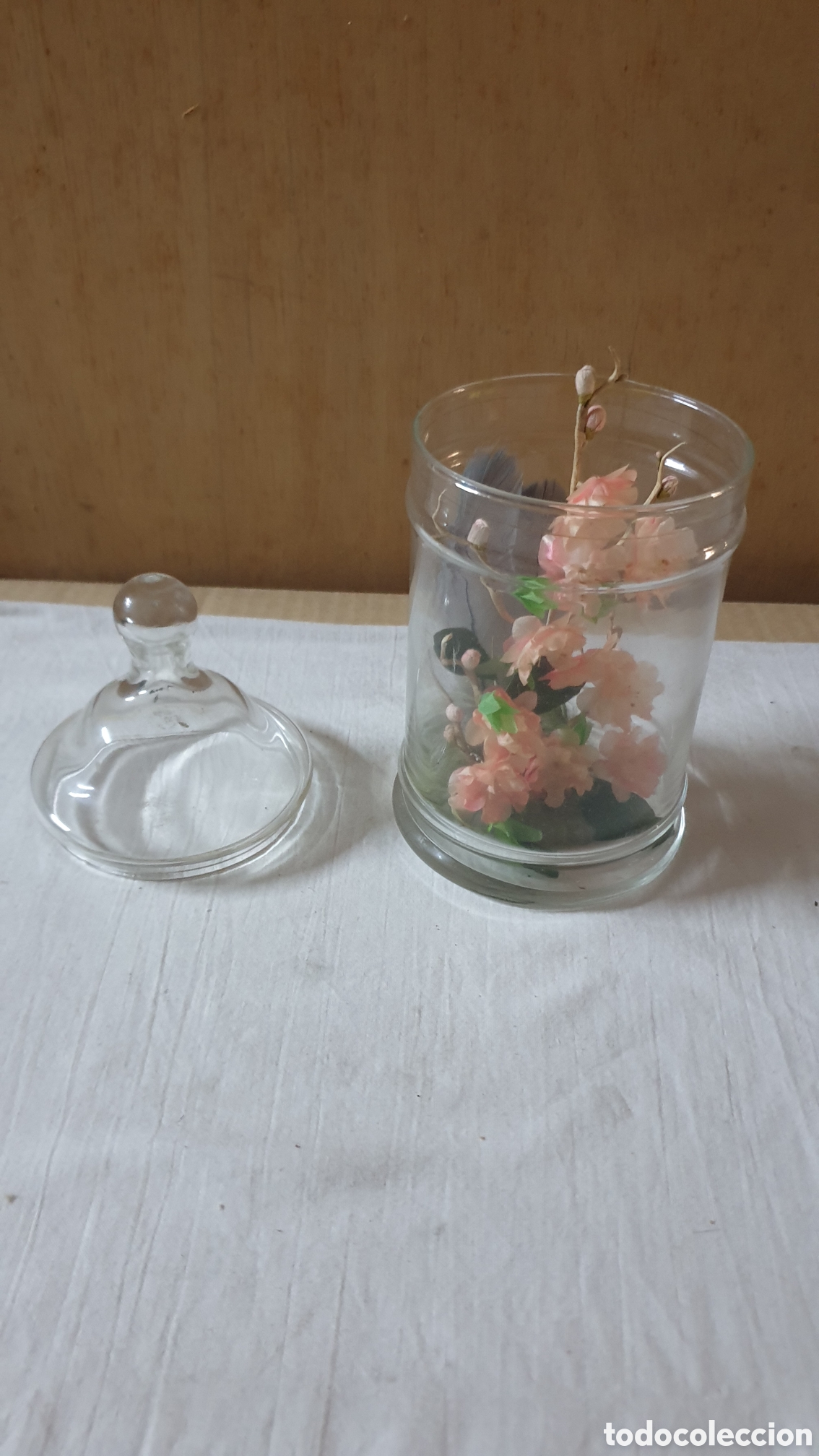 Vintage: JARRO DE CRISTAL CON FLOR INTERIOR - Foto 3