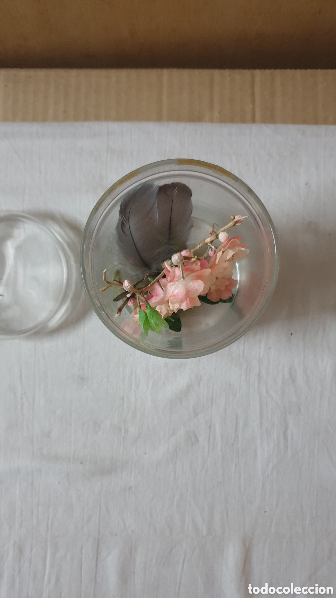 Vintage: JARRO DE CRISTAL CON FLOR INTERIOR - Foto 4