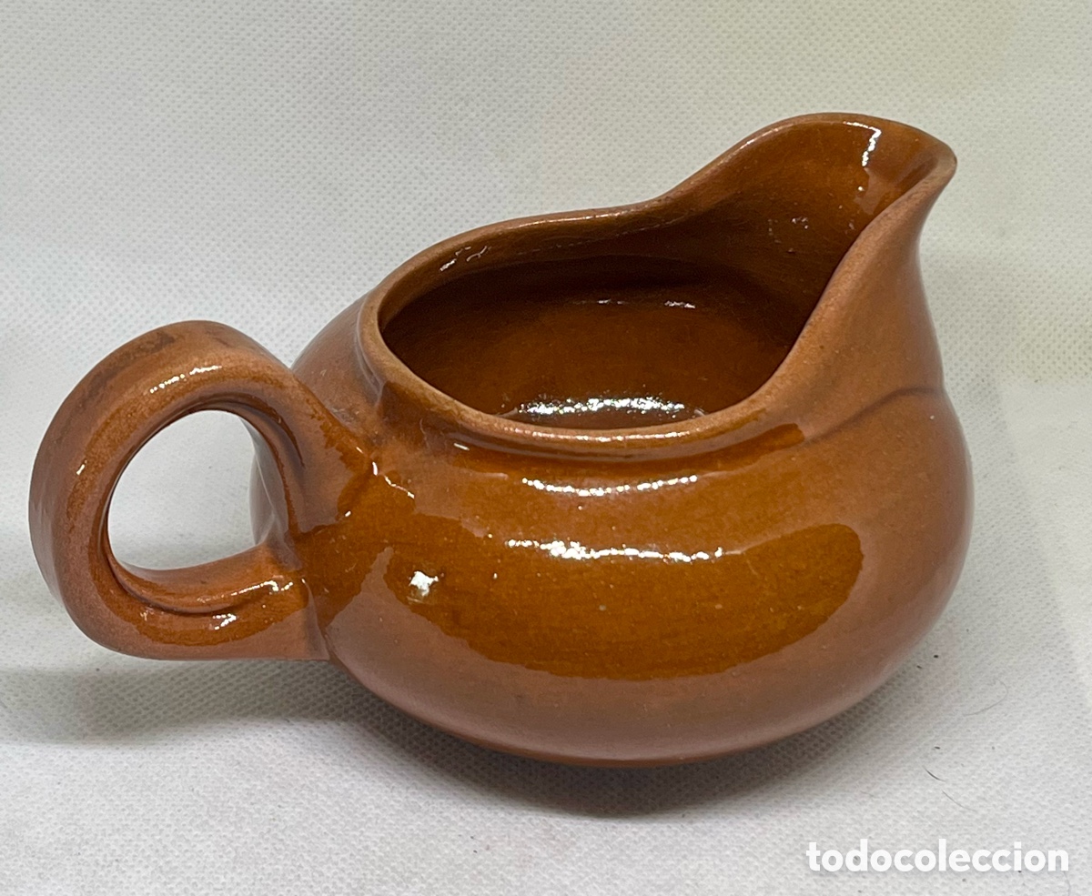 Vintage: JARRA DE ARCILLA ESMALTADA A&Ntilde;OS 60 - Foto 2
