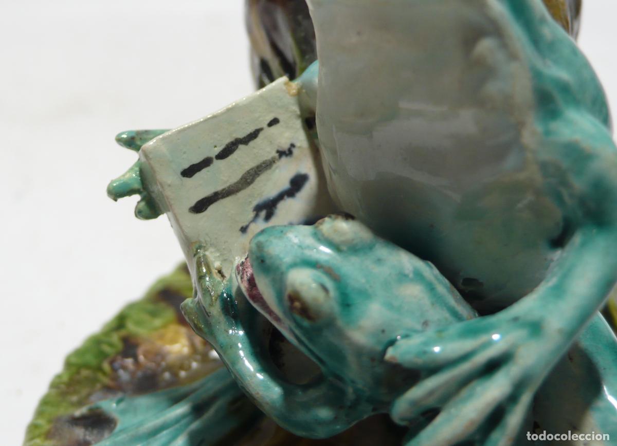 Vintage: DOS RANAS DE CERAMICA ESMALTADA - Foto 4