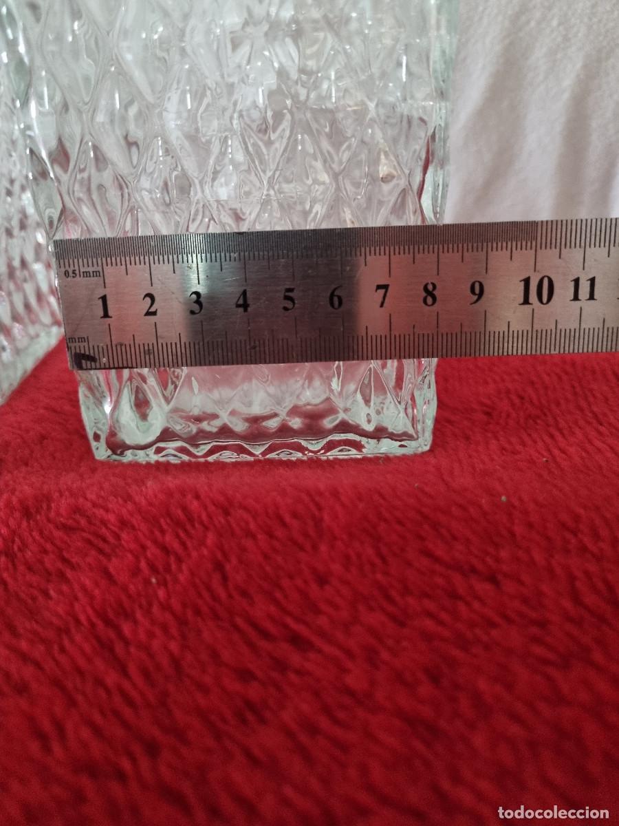 Vintage: 2 BOTELLAS CRISTAL LABRADO - Foto 4