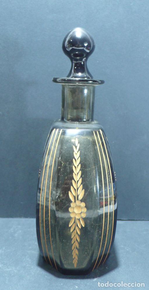 Vintage: BOTELLA DE CRISTAL DECORADO - Foto 2