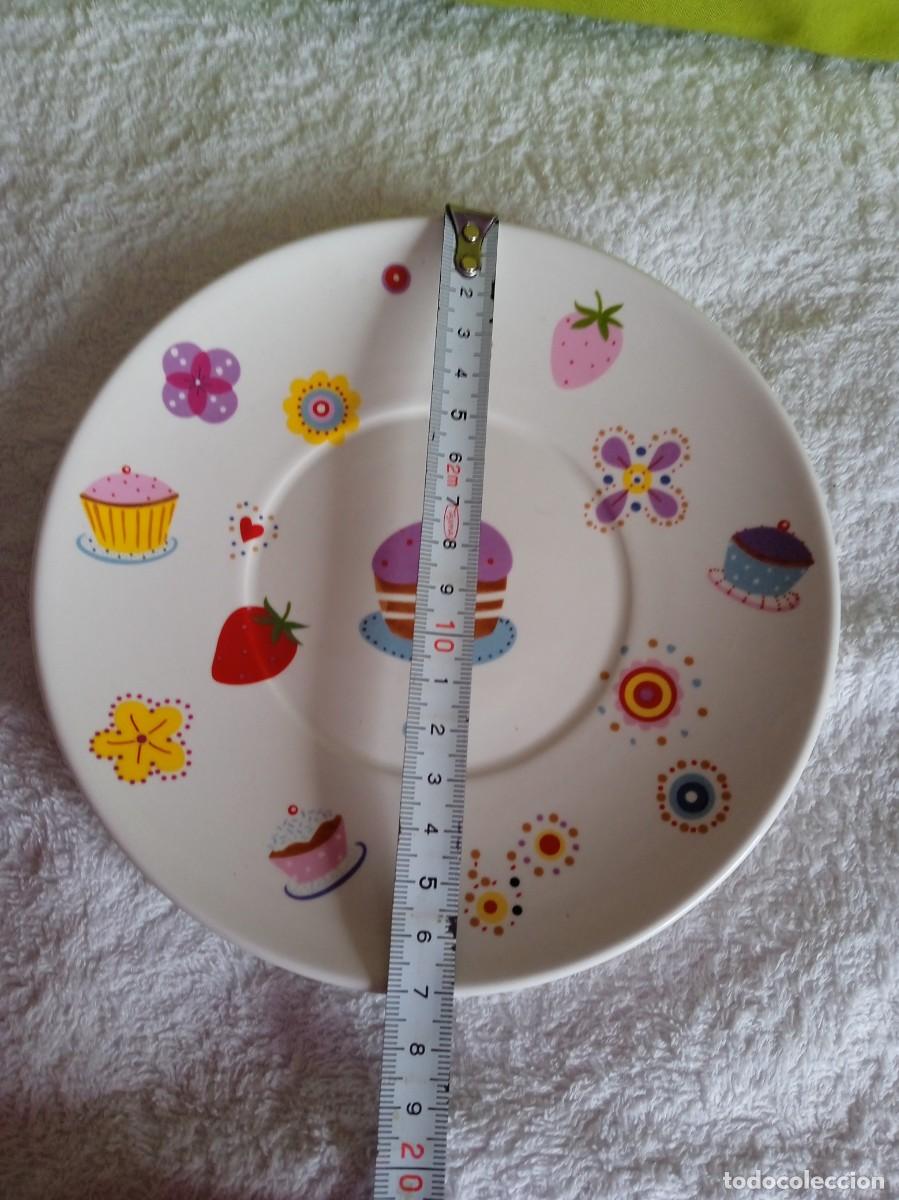 Vintage: PLATO DE POSTRE PARA TARTA DE CUMPLEA&Ntilde;OS - Foto 3