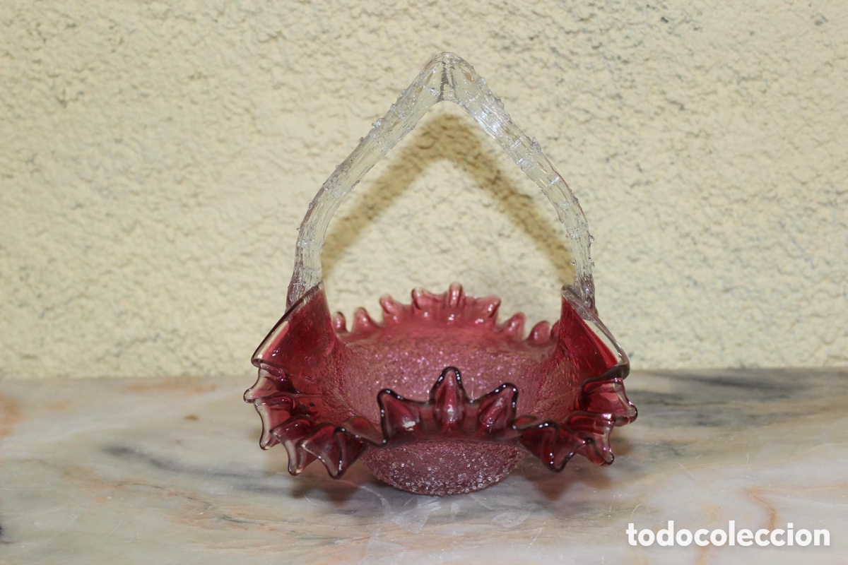 Vintage: Cesta bombonera de Murano - Foto 3