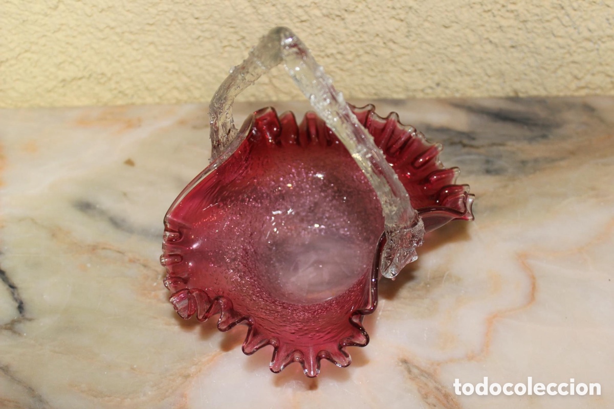 Vintage: Cesta bombonera de Murano - Foto 8