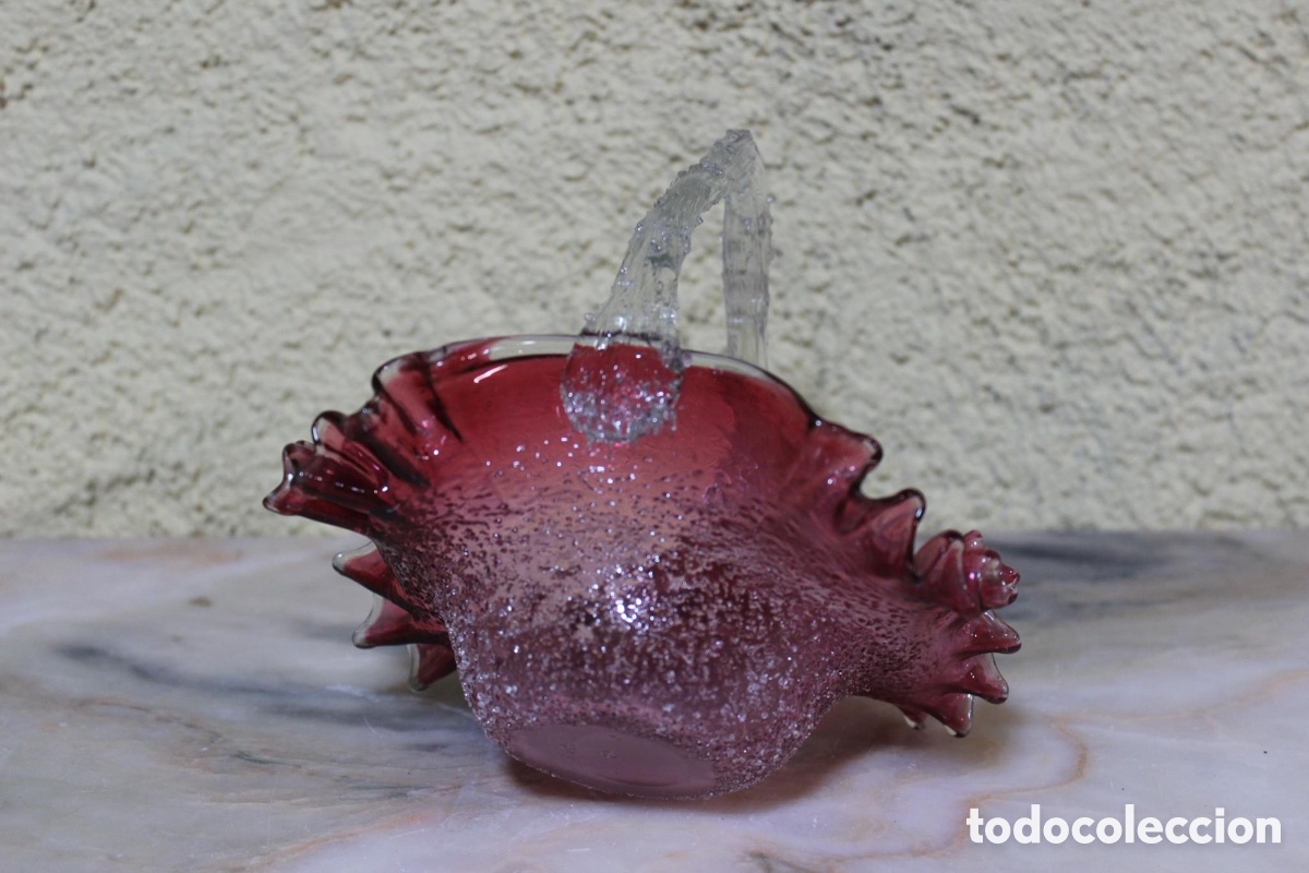 Vintage: Cesta bombonera de Murano - Foto 11