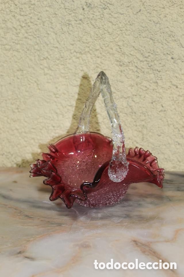 Vintage: Cesta bombonera de Murano - Foto 2