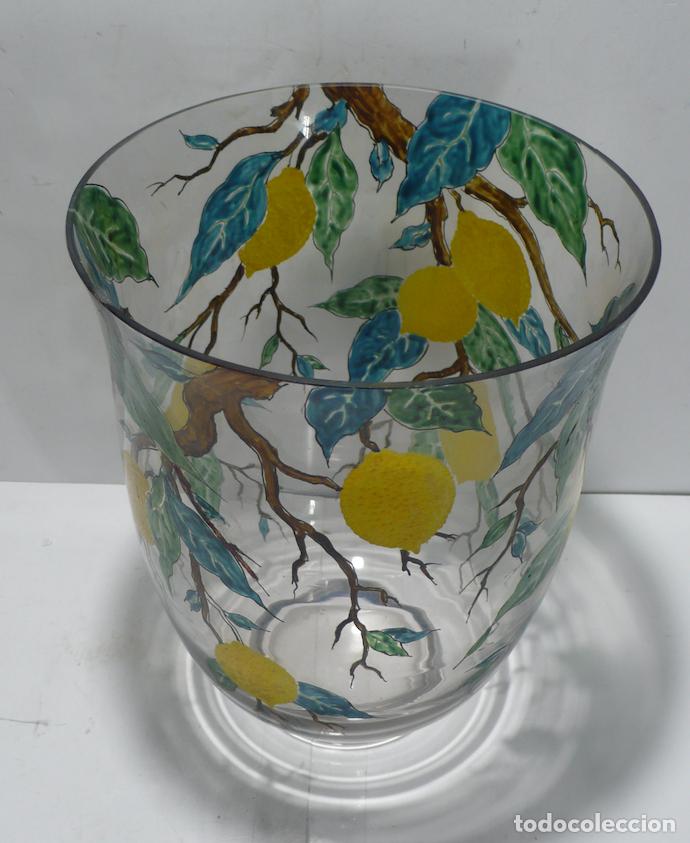Vintage: JARRON DE CRISTAL DECORADO - Foto 2