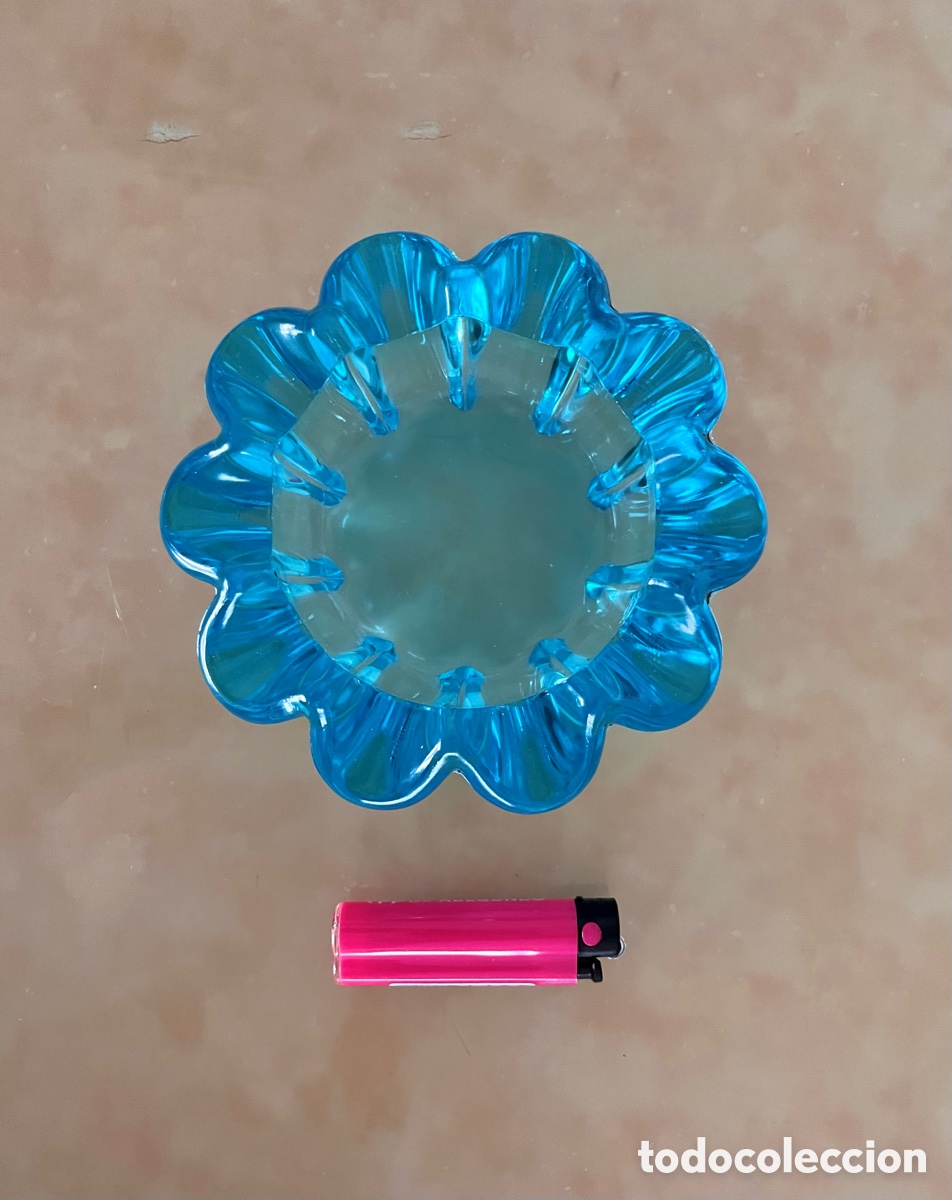 Vintage: Cenicero retro de cristal - Foto 1