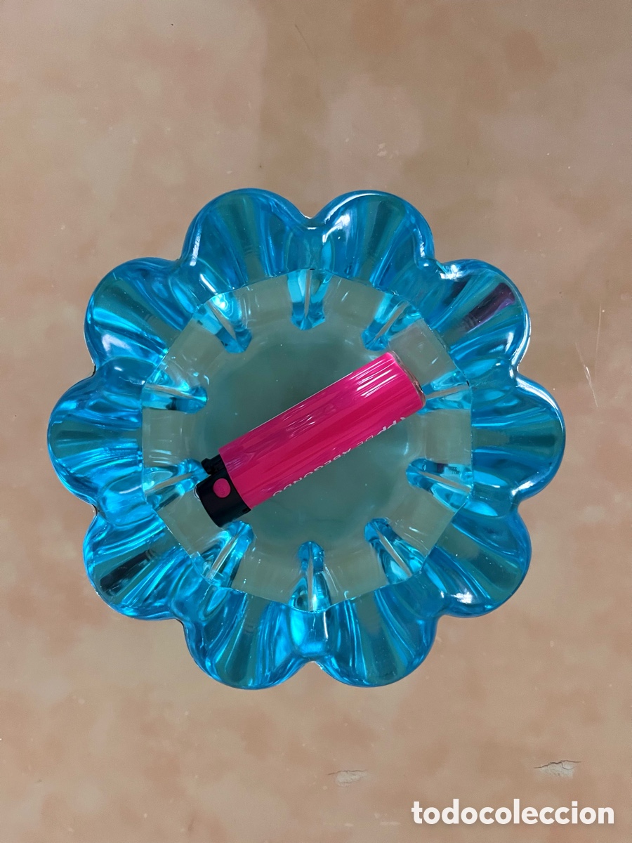 Vintage: Cenicero retro de cristal - Foto 2