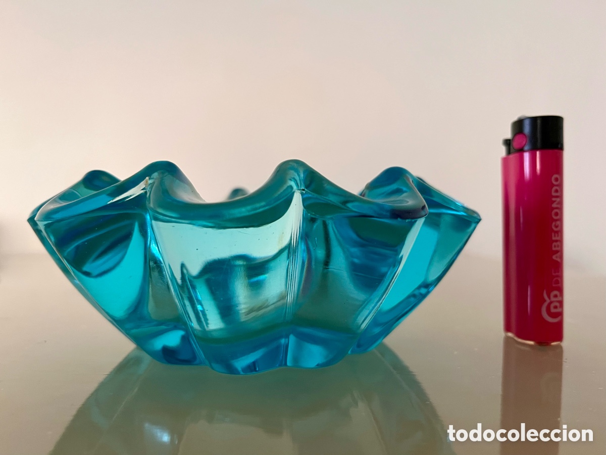 Vintage: Cenicero retro de cristal - Foto 4