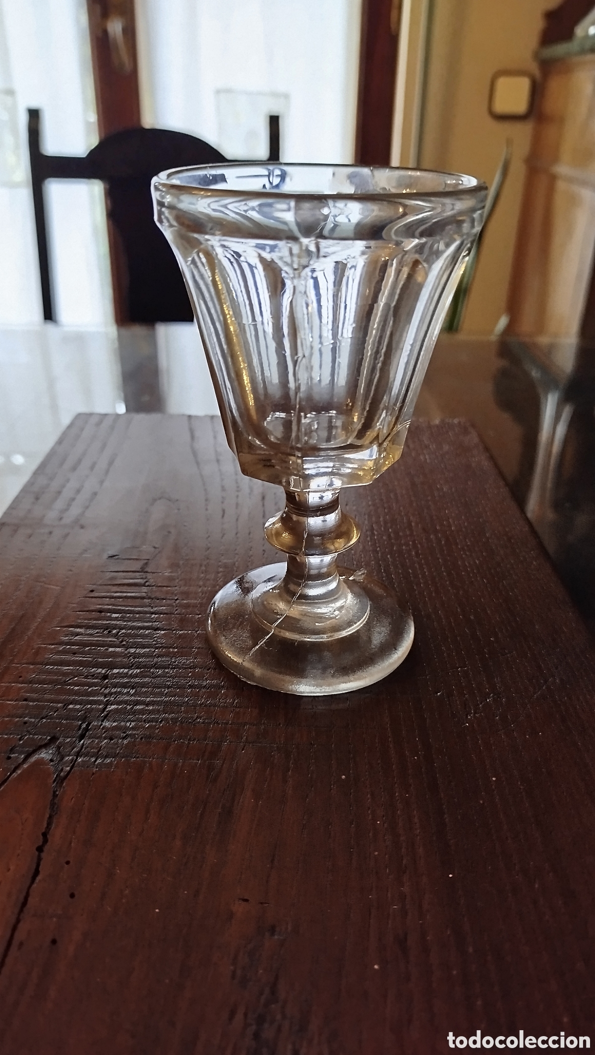 Vintage: Copa de cristal prensado - Foto 2