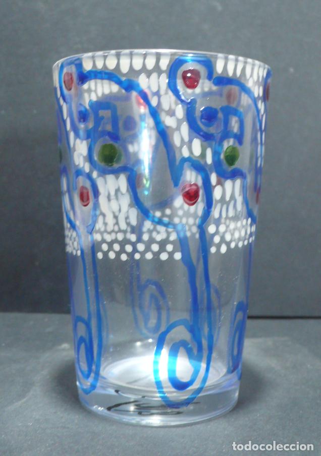 Vintage: VASO DE CRISTAL DECORADO - Foto 2