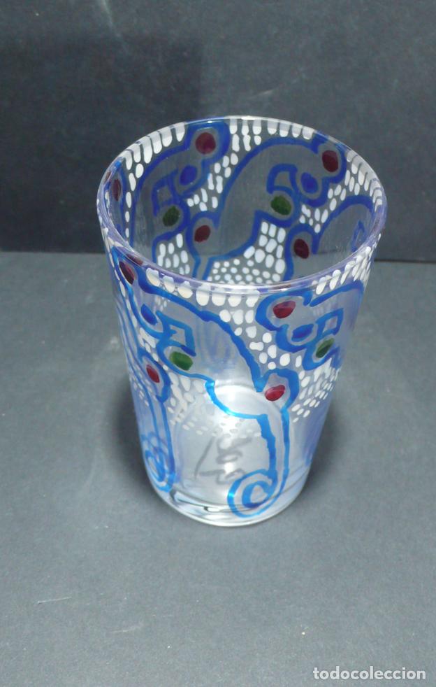 Vintage: VASO DE CRISTAL DECORADO - Foto 3