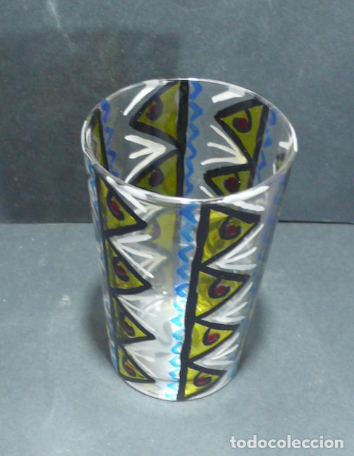 Vintage: VASO DE CRISTAL DECORADO - Foto 2
