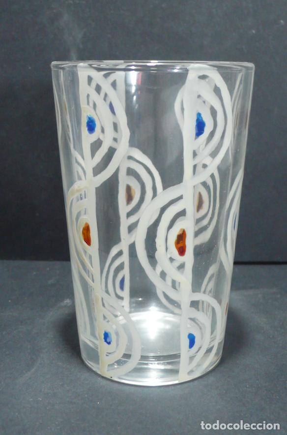 Vintage: VASO DE CRISTAL DECORADO - Foto 1
