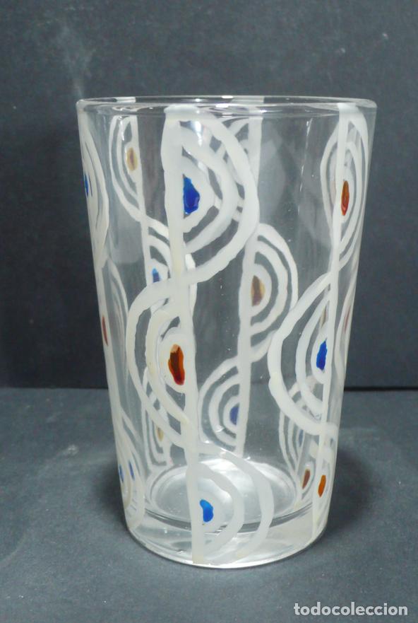 Vintage: VASO DE CRISTAL DECORADO - Foto 2