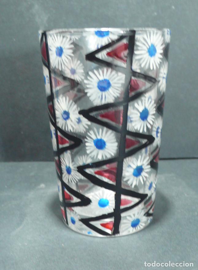 Vintage: VASO DE CRISTAL DECORADO - Foto 1
