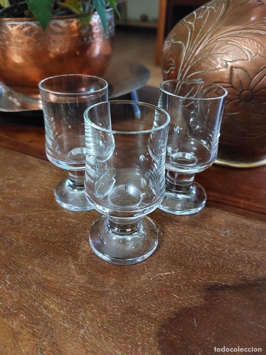 Vintage: 3 COPAS CRISTAL PEQUE&Ntilde;AS - Foto 1