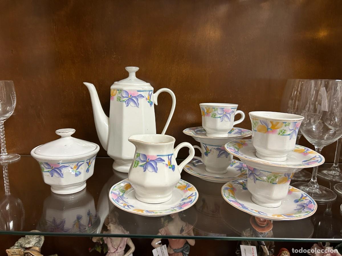 Vintage: Servicio de caf&eacute; Flores - Foto 1