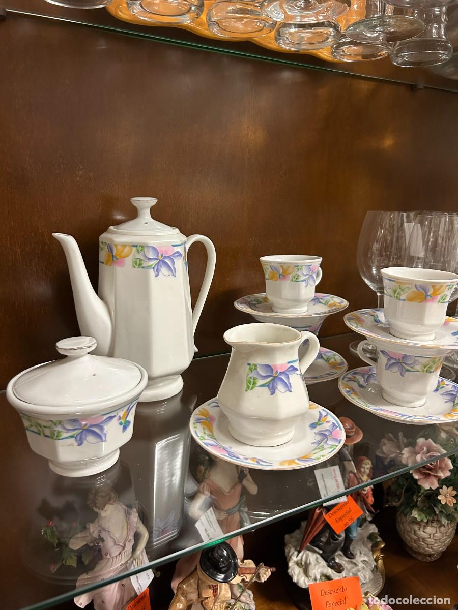 Vintage: Servicio de caf&eacute; Flores - Foto 2