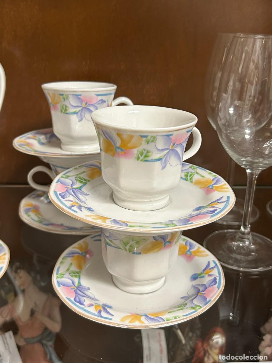 Vintage: Servicio de caf&eacute; Flores - Foto 4
