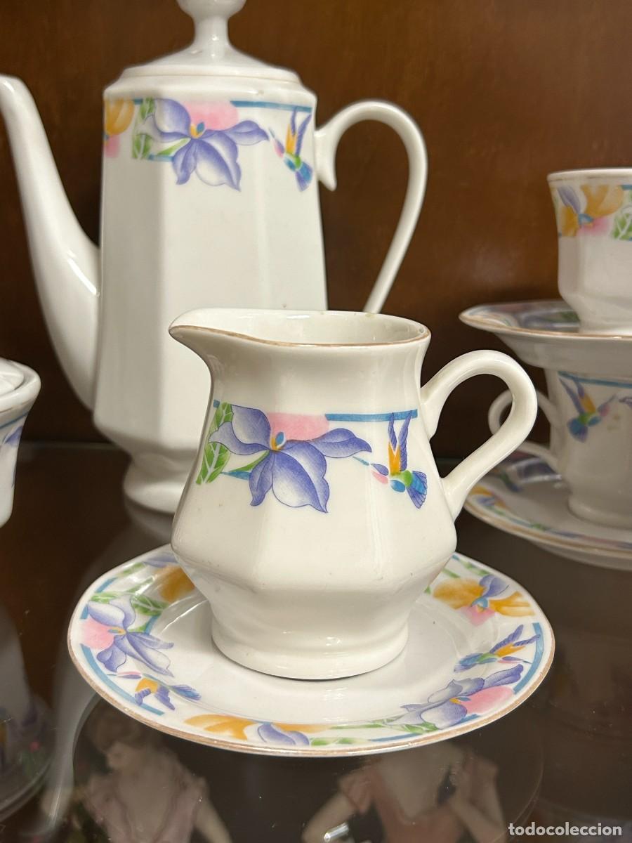 Vintage: Servicio de caf&eacute; Flores - Foto 5