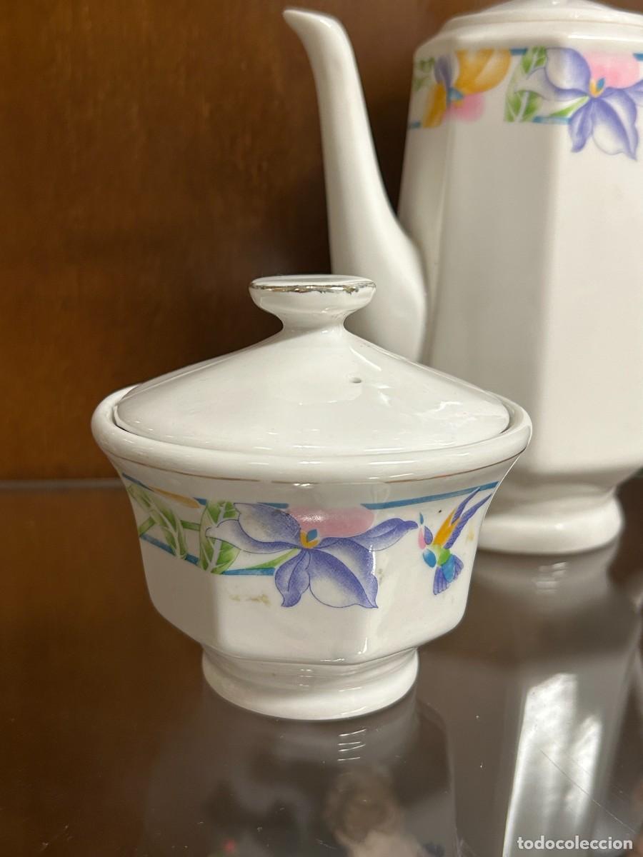 Vintage: Servicio de caf&eacute; Flores - Foto 6